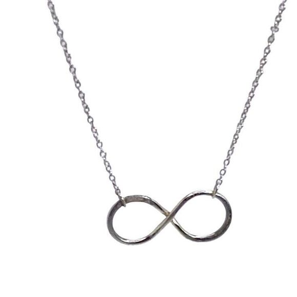 ALF Sterling 925 Silver Infinity Circle & 18” Chain - Picture 12 of 13